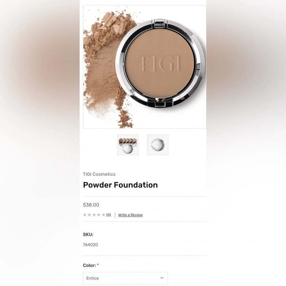 TIGI Pressed Powder Compact - Natural Beige Shades